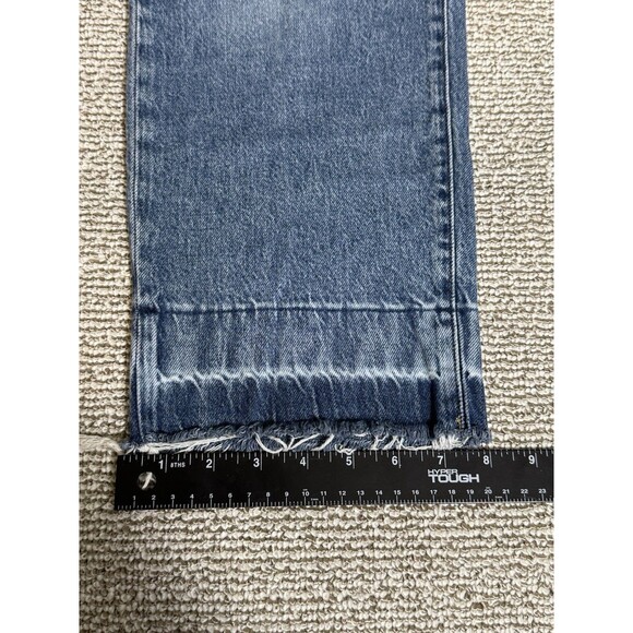 lucky brand jeans womens 10/30 90s Loose Hi Rise Crop Button Fly Distressed - Picture 9 of 9